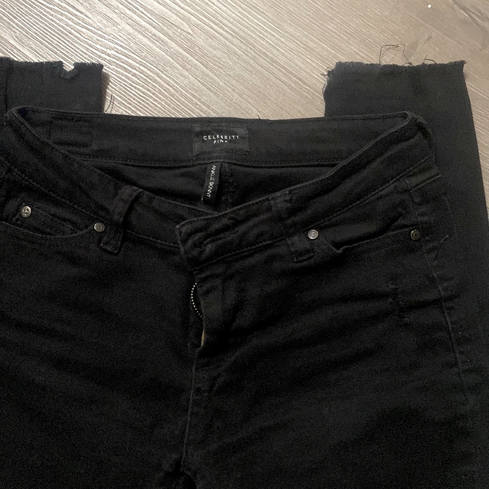 Black jeans with holes